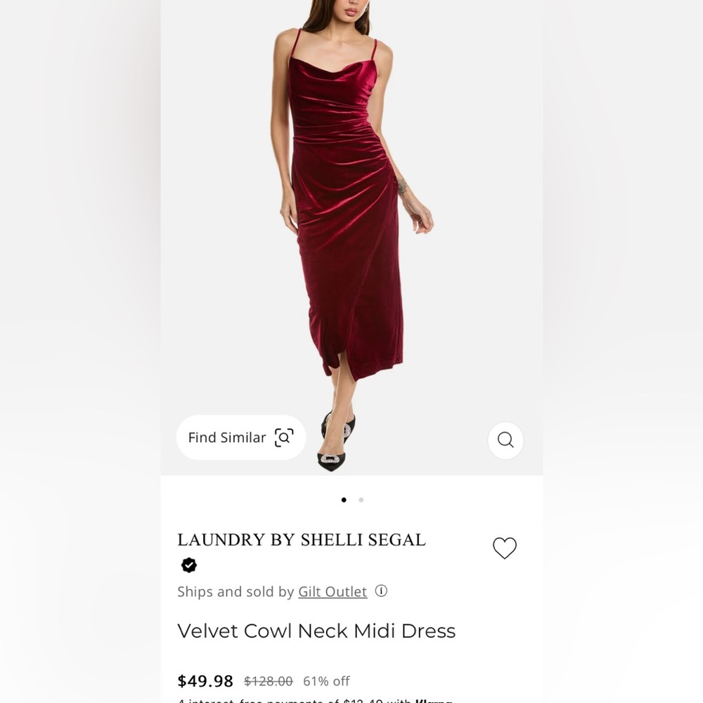 Red Velvet Dress
